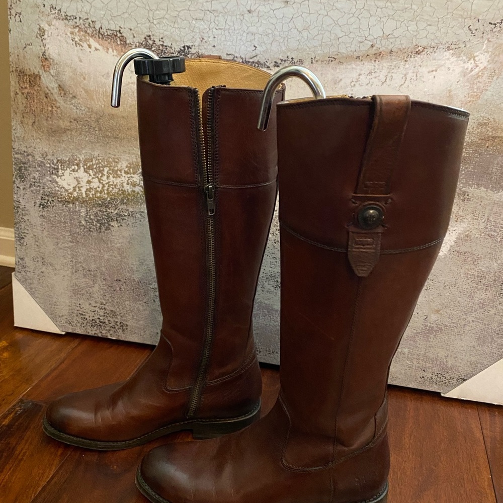 Women’s FRYE Jayden Inside zip Button Tall Riding Boots